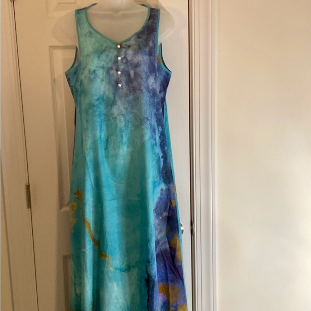 Cozy Ocean Blue Maxi Dress Size 4-8